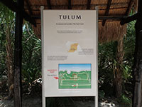 Another Tulum Ruins Interpretive Sign